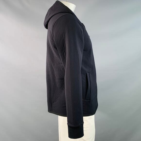 JAMES PERSE Size L Black Polyamide Blend Hooded Jacket - Picture 2 of 6